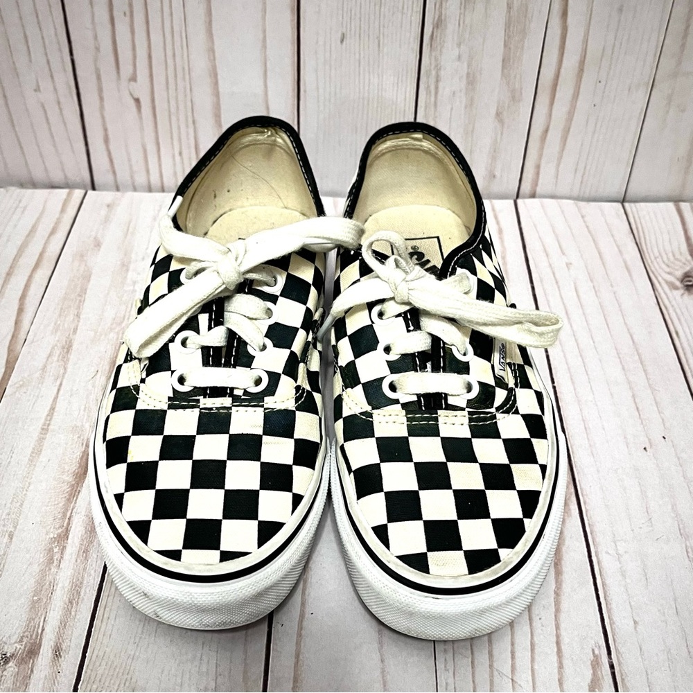 Vans Checkered Black and White Unisex Shoes Mens 5 Women’s 6.5 - Picture 2 of 8